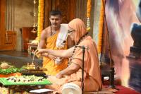 Vyasa Pujana - Guru Purnima, 10th July 2025. Pictures Courtesy Shriyuts Dinesh Karkal and Abhinav Kalla